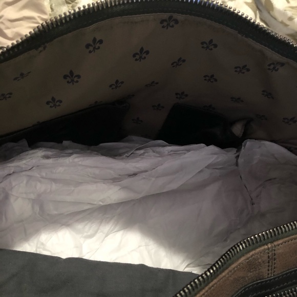 John Varvatos Leather Duffle Bag - Picture 6 of 8